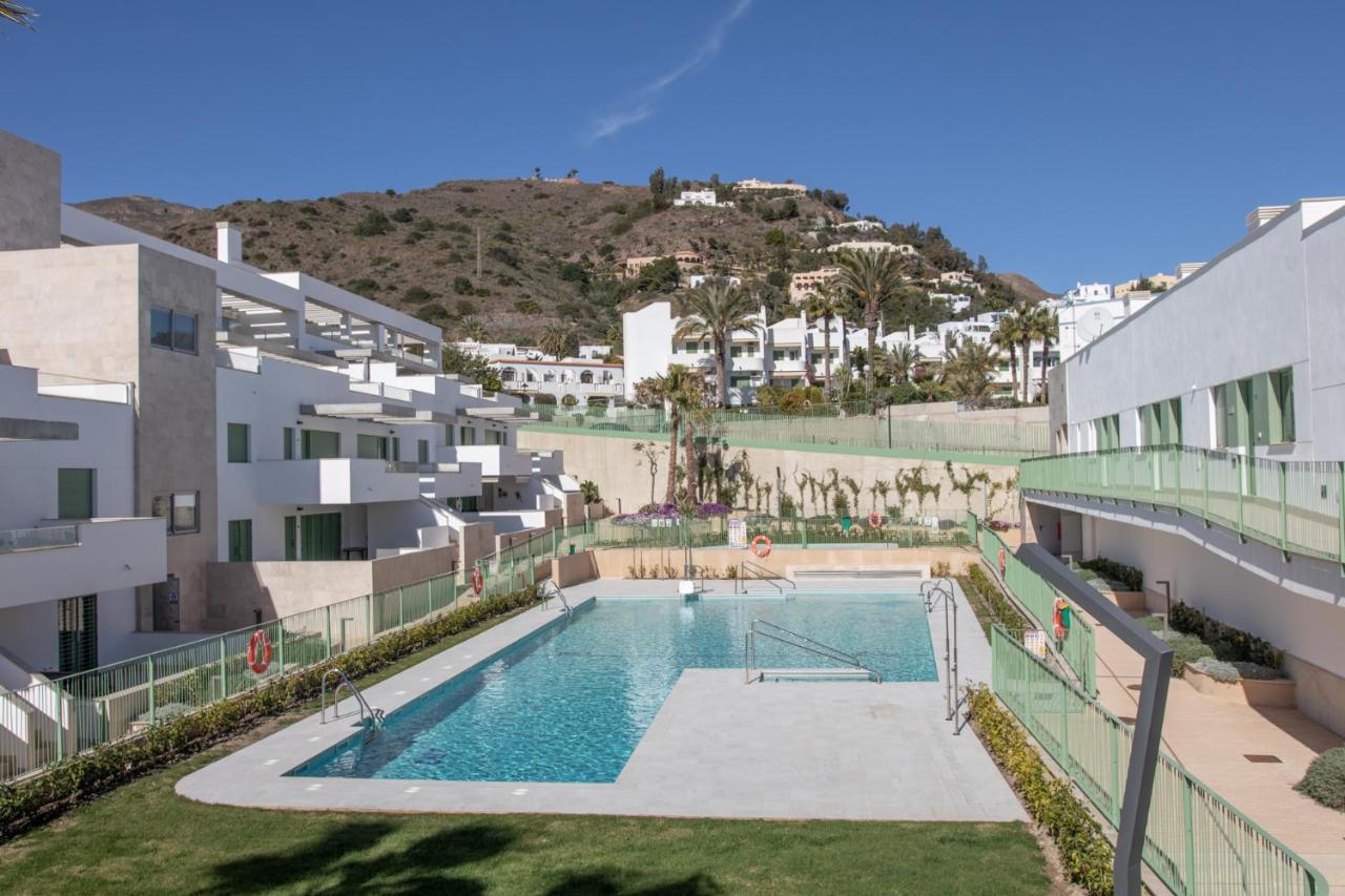 Precioso Apartamento Frente A La Playa Con Piscina Mojacar Luaran gambar